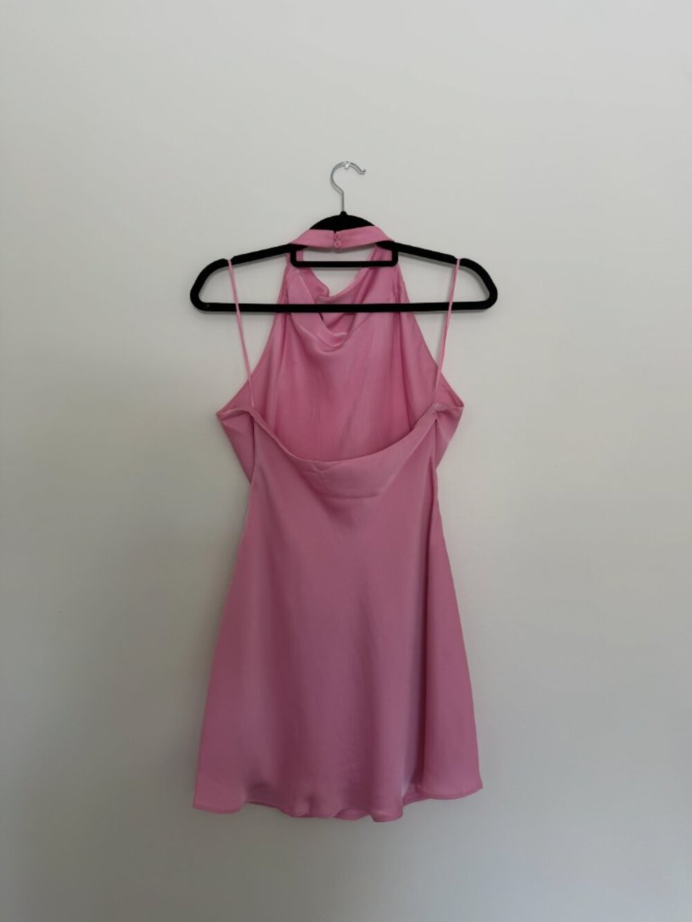 Aritzia Audience Satin Mini Halter Dress - Picture 3 of 3